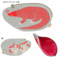 moritaMiW 動物插畫收納包,科摩多巨蜥與鮮花款 moritaMiW 動物插畫收納包,科摩多巨蜥與鮮花款