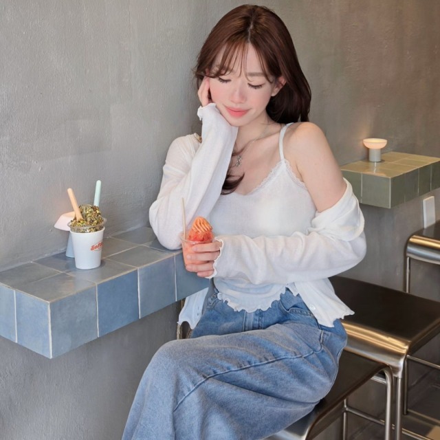 韓國女裝-韓妞夏日細肩帶兩件組 韓國女裝-韓妞夏日細肩帶兩件組