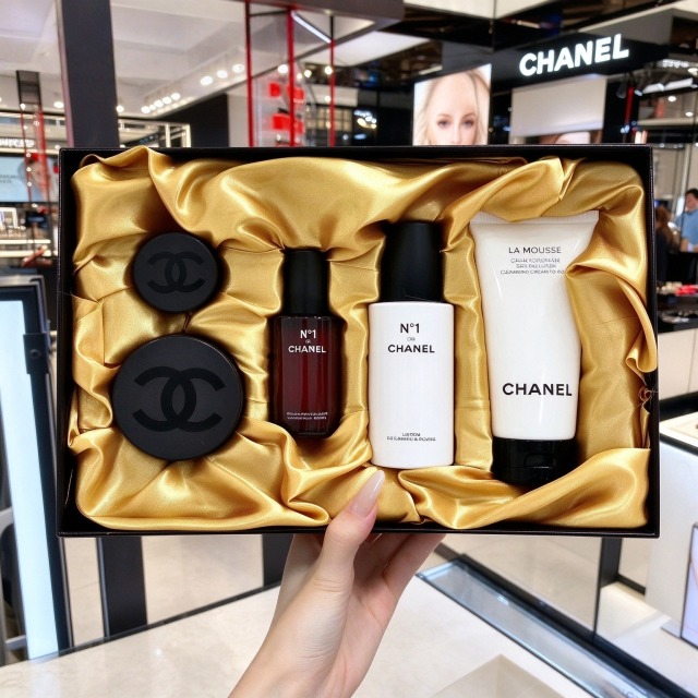 【CHANEL 香奈兒】N°1 紅色山茶花活能系列(一號紅山茶花)五件保養組 抗老修護禮盒 【CHANEL 香奈兒】N°1 紅色山茶花活能系列(一號紅山茶花)五件保養組 抗老修護禮盒