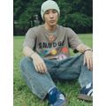 Brown Glitch Print Tee-6
