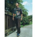 Grey Glitch Print Tee-5