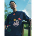 Purple Glitch Print Tee-5