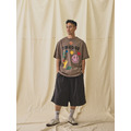 Brown Glitch Print Tee-9