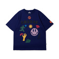 Purple Glitch Print Tee