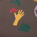 Brown Glitch Print Tee-3