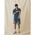Flowers Pattern Denim Shirt-8