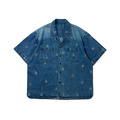 Flowers Pattern Denim Shirt