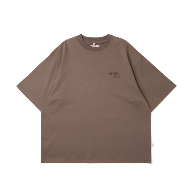 Brown MCCCVII DEPT Embroidered Tee