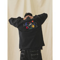 Black MCCCVII DEPT Embroidered Tee-7