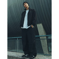 Code Pattern Sports Wide Trousers-5