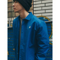 Blue Flower Graphic Coach Jacket-8