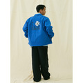 Blue Flower Graphic Coach Jacket-6