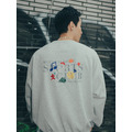 Grey MCCCVII DEPT Embroidered Sweatshirt-4