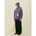 Purple Glitch Print Hoodie-6