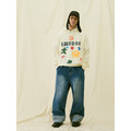 White Glitch Print Hoodie-5