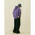 Purple Glitch Print Hoodie-7