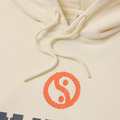 White Glitch Print Hoodie-2