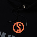 Black Glitch Print Hoodie-2