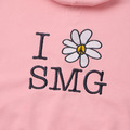 Pink Flower Graphic Embroidered Hoodie-2