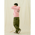 Pink Flower Graphic Embroidered Hoodie-4