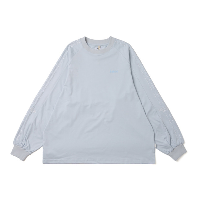 Blue Code Pattern LS Tee