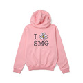 Pink Flower Graphic Embroidered Hoodie-1