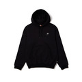 Black Flower Graphic Embroidered Hoodie