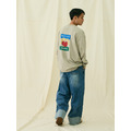Olive Washed Flowers Pattern LS Tee-5