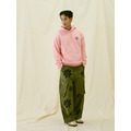 Pink Flower Graphic Embroidered Hoodie-3