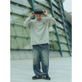 Olive Washed Flowers Pattern LS Tee-6