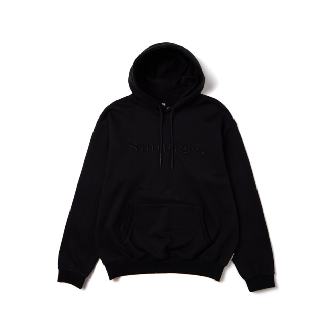 Black Smudge Embroidered Hoodie