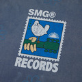 Blue Washed Flowers Pattern LS Tee-3
