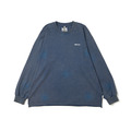 Blue Washed Flowers Pattern LS Tee
