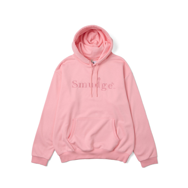 Pink Smudge Embroidered Hoodie