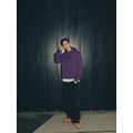 Purple Smudge Embroidered Hoodie-7
