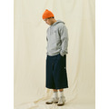 Grey Flower Graphic Embroidered Hoodie-3