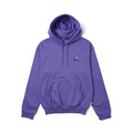 Purple Flower Graphic Embroidered Hoodie