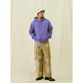 Purple Flower Graphic Embroidered Hoodie-3