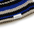 Blue Pattern Knitted Bucket Hat-1