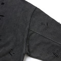 Black Damage Graphic Sweatshirt-5