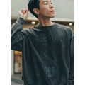 Black Damage Graphic Sweatshirt-6