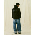 Blue Washed Denim Wide Trousers-6