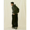 Black Washed Denim Wide Trousers-8