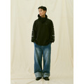 Blue Washed Denim Wide Trousers-5
