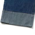 Blue Washed Denim Wide Trousers-4