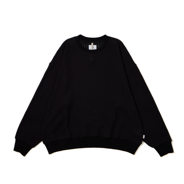 Black Knitted Sweatshirt