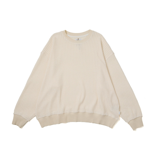 White Knitted Sweatshirt