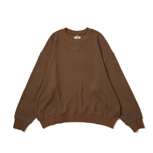 Brown Knitted Sweatshirt