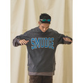 Grey Varsity SMUDGE Tee-6