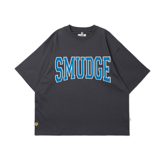 Grey Varsity SMUDGE Tee